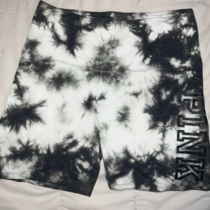 Tie die biker shorts
